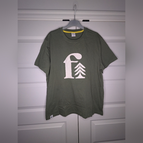 Fielder Bonobos Medium Mens Fern Green Logo T-Shirt Short Sleeve - Picture 1 of 9
